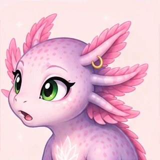 Example of a companion with a curious expression