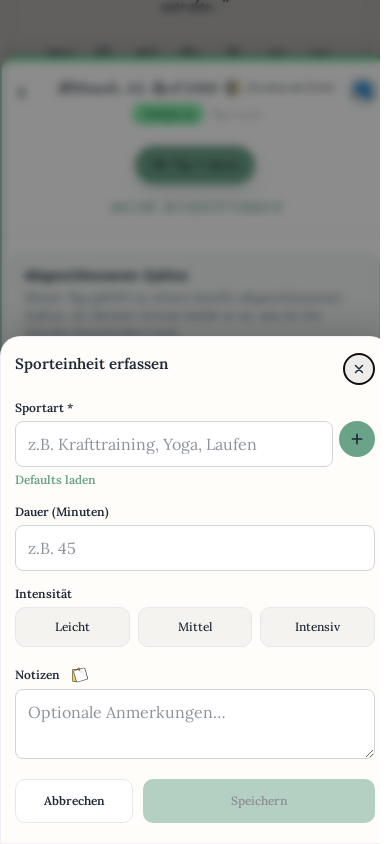 Bewegung bewusst wahrnehmen (Smartphone-Ansicht)