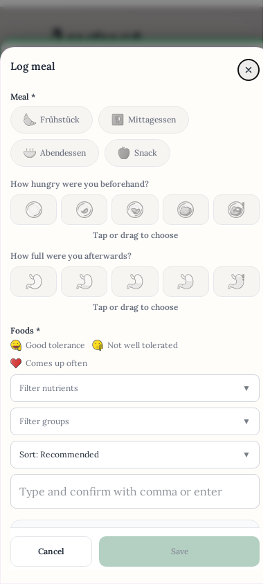 Nutrition without counting calories (phone view)